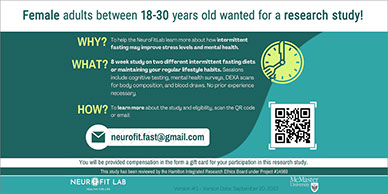 NeuroFit Lab, Social Sciences and Humanities Research Council of Canada, Insight Development Grant, exercise, classroom, academic performance